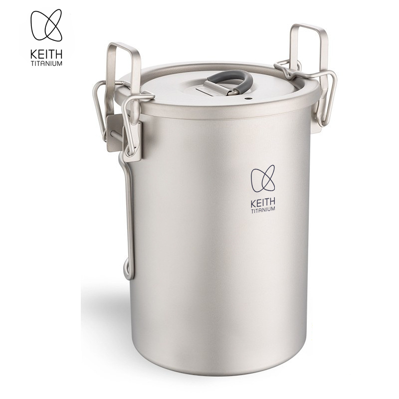 Outdoor Camping Cooking Set - KEITH Reiskocher aus reinem Titan, 900
