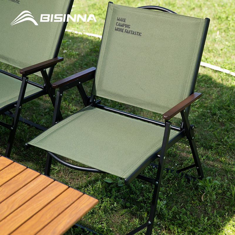 Outdoor Camping Recliner Chairs - BISINNA Outdoor Klappbarer Campingstuhl Tragbarer Lounge-Kit-Stuhl