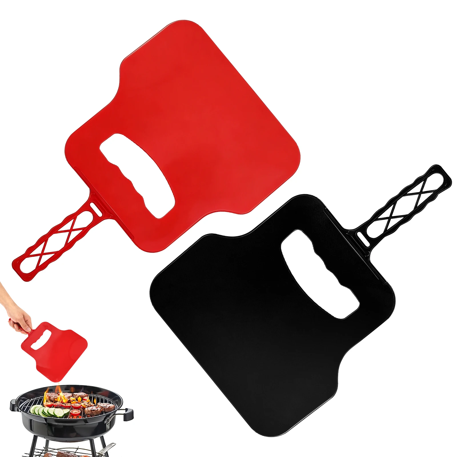 Outdoor Camping Burner - Manueller Windmacher aus Kunststoff, tragbares Feueranzünder-Werkzeug