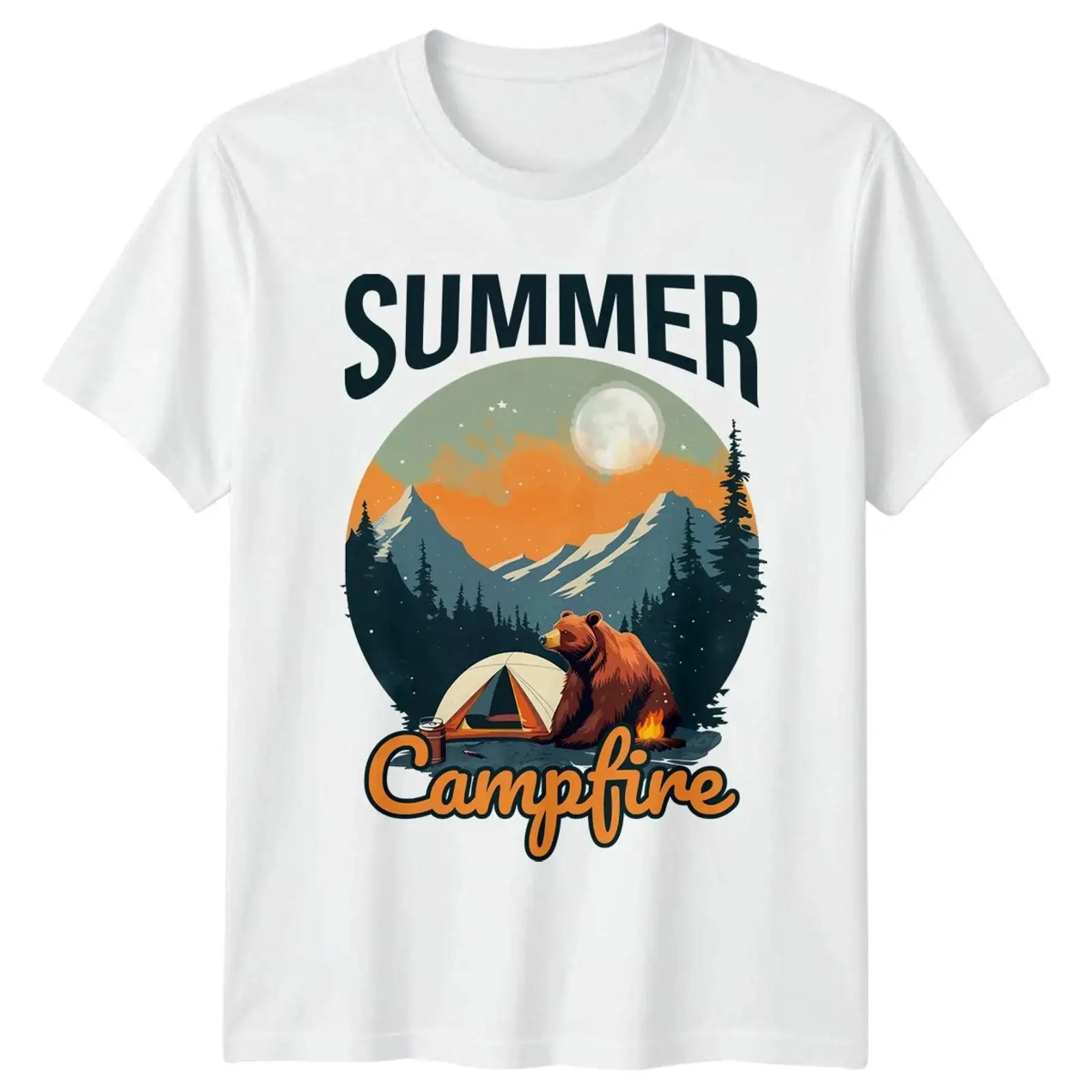 Outdoor Und Camping - Sommer Lagerfeuer T-Shirt Camping Outdoor Abenteuer