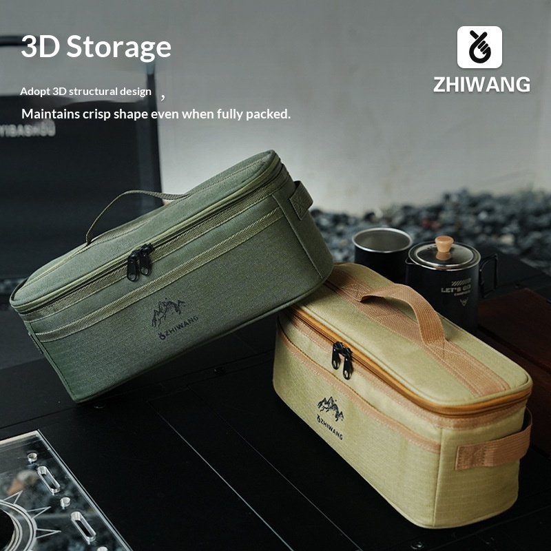 Outdoor Camping Uk - Tragbare Multifunktionale Camping-Bestecktasche, Outdoor-Picknick-Kochgeschirr-Organizer für Reisen