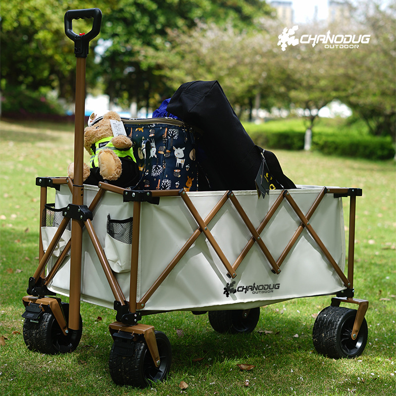 Camping Quad - Zusammenklappbarer Campingwagen, Robuster Vielseitiger Klappbarer Transportwagen