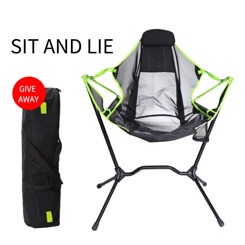 Outdoor Camping Rocking Chair - Klappbarer Camping-Schaukelstuhl für den Außenbereich, Parkschaukel,