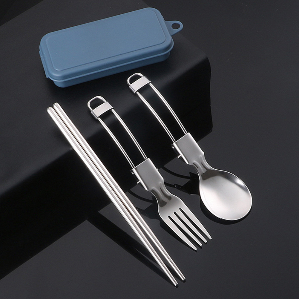 Outdoor Camping Uk - Picknick-Besteck, Camping-Utensilien, einfache Aufbewahrung, faltbares Design,