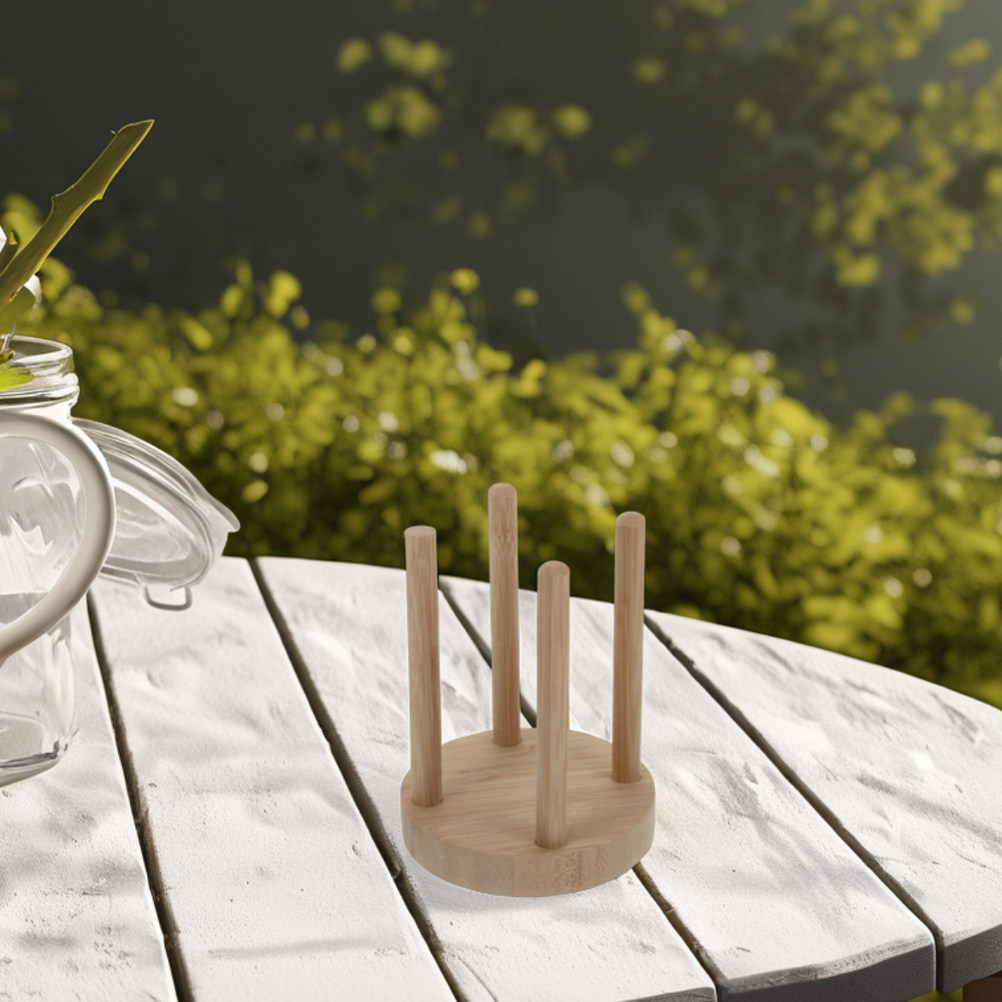 Outdoor Camping Activities - Kompakter Holz-Becherhalter für Outdoor-Aktivitäten, Aufbewahrung für