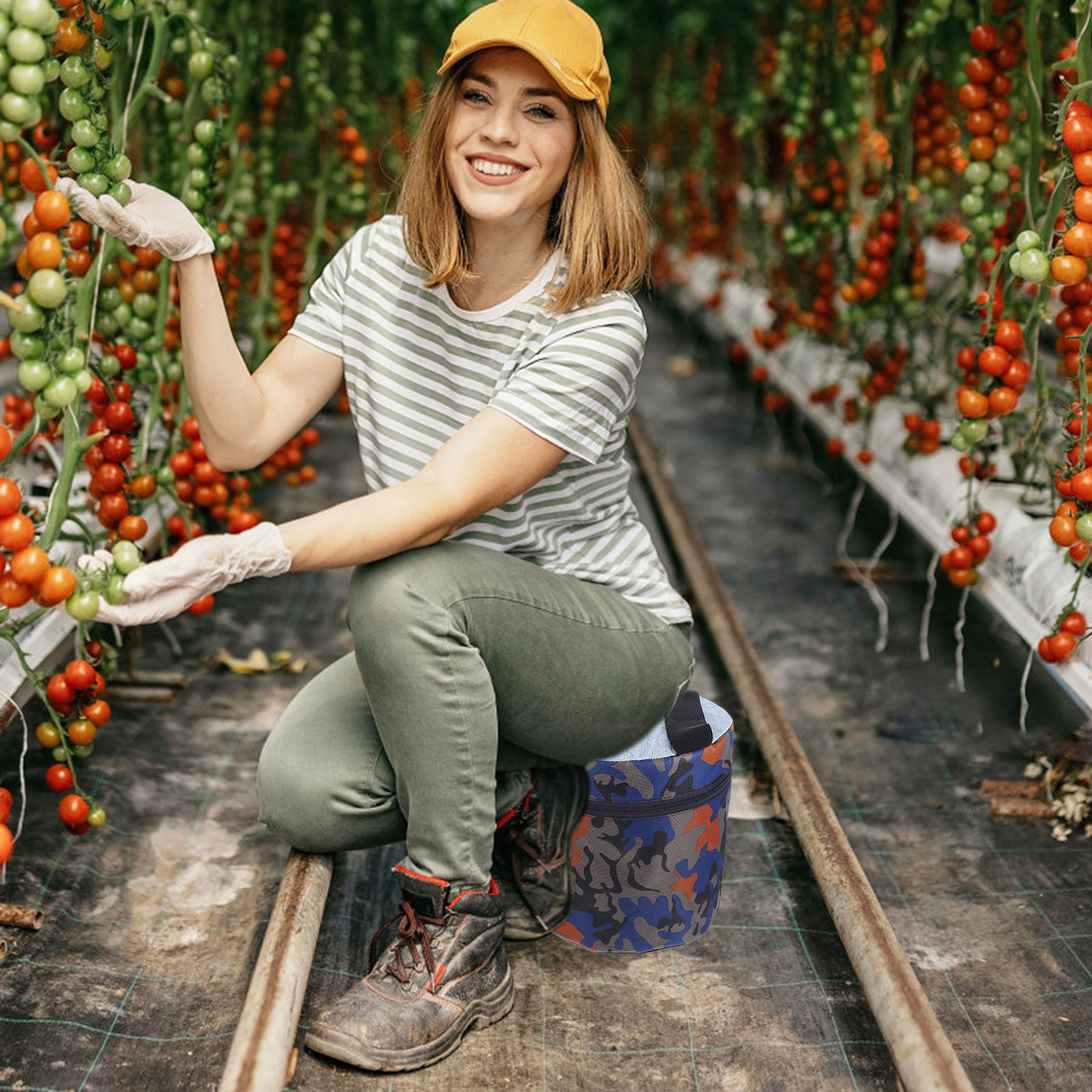 Outdoor Camping Activities - Tragbarer Leichter Kunststoff-Gartenstuhl für Unkrautjäten, Landwirtschaft,