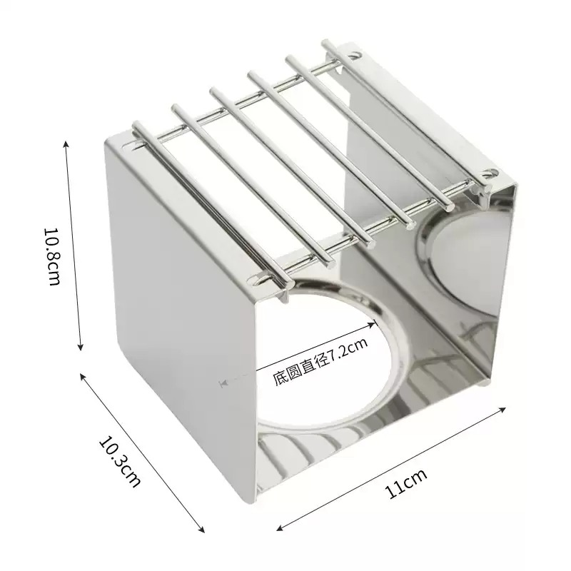 Outdoor Camping Burner - Quadratischer Kaffeekocherständer aus Edelstahl, stabiler Topfständer
