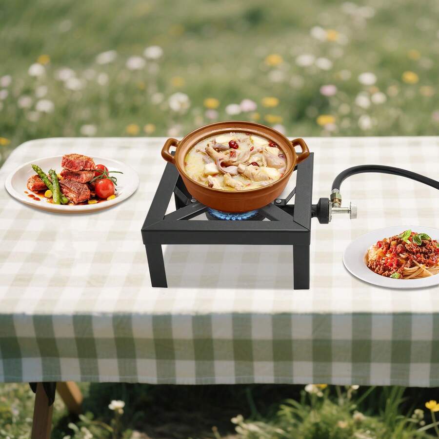 Outdoor Camping Burner - Tragbarer Einzelbrenner, Outdoor-Gaskocher mit Propan und
