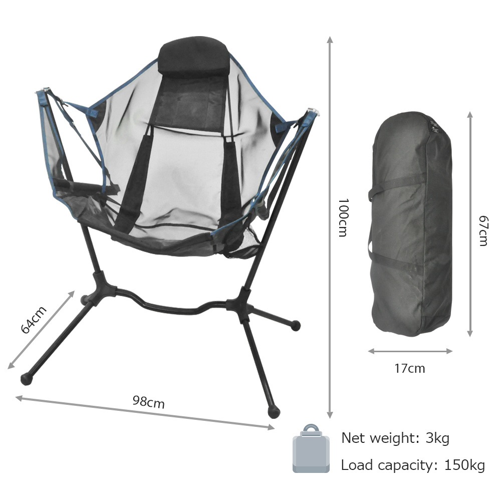 Outdoor-Reisestuhl, faltbarer  – Outdoor Camping Rocking Chair Bewertung und Preis
