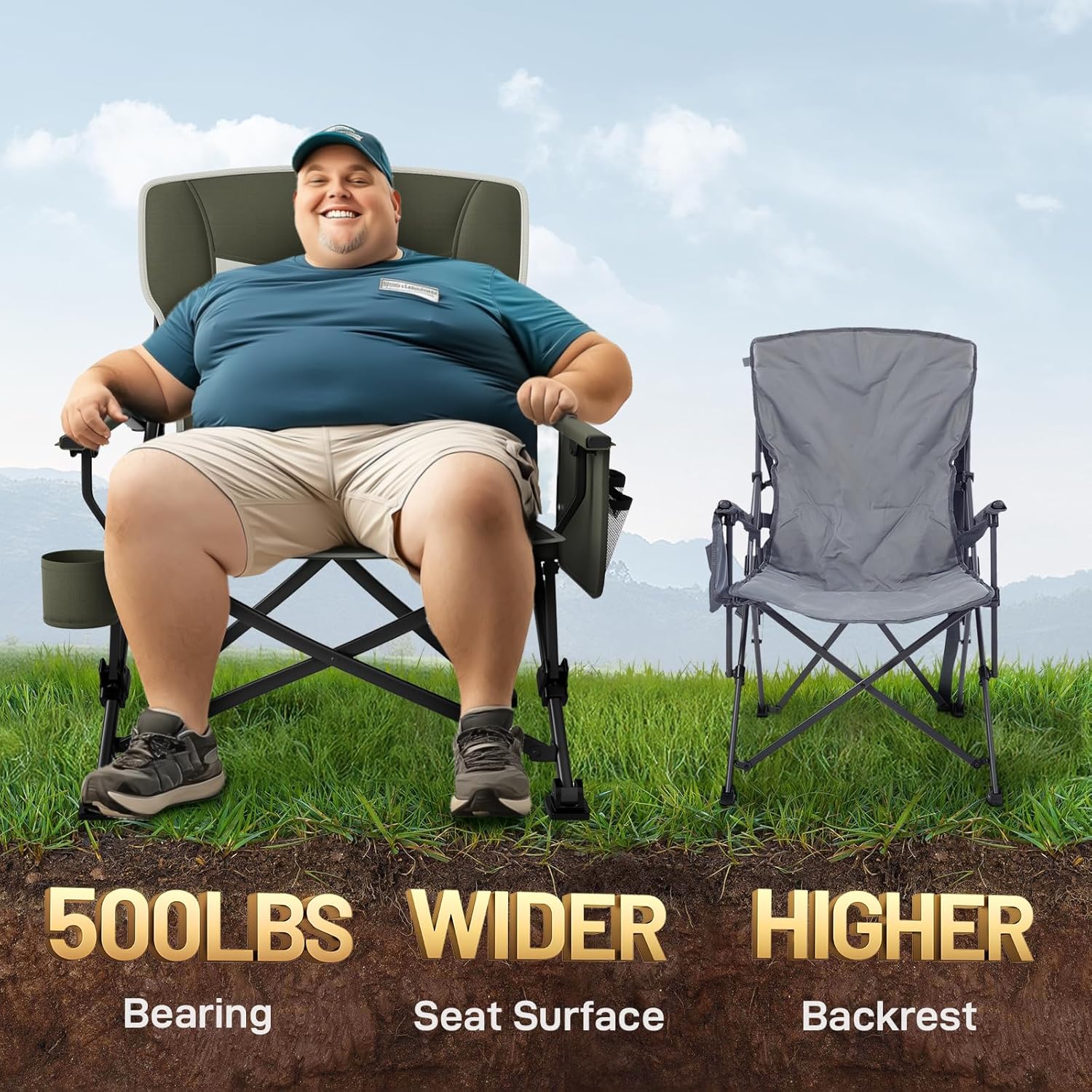 Robuster Klappbarer Campingstu – Camping Quad Bewertung und Preis