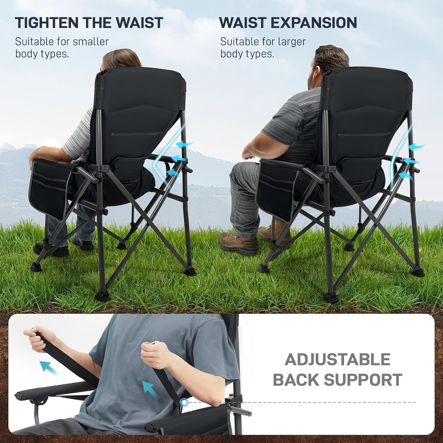 Robuster Übergroßer Klappbarer – Camping Quad Bewertung und Preis