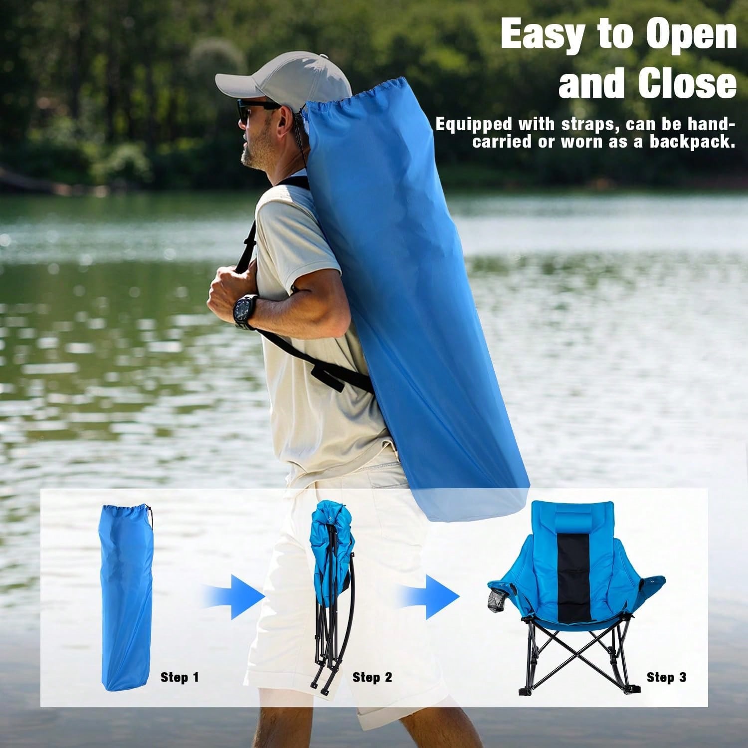 Klappbarer Outdoor-Schaukelstu – Outdoor Camping Rocking Chair Bewertung und Preis