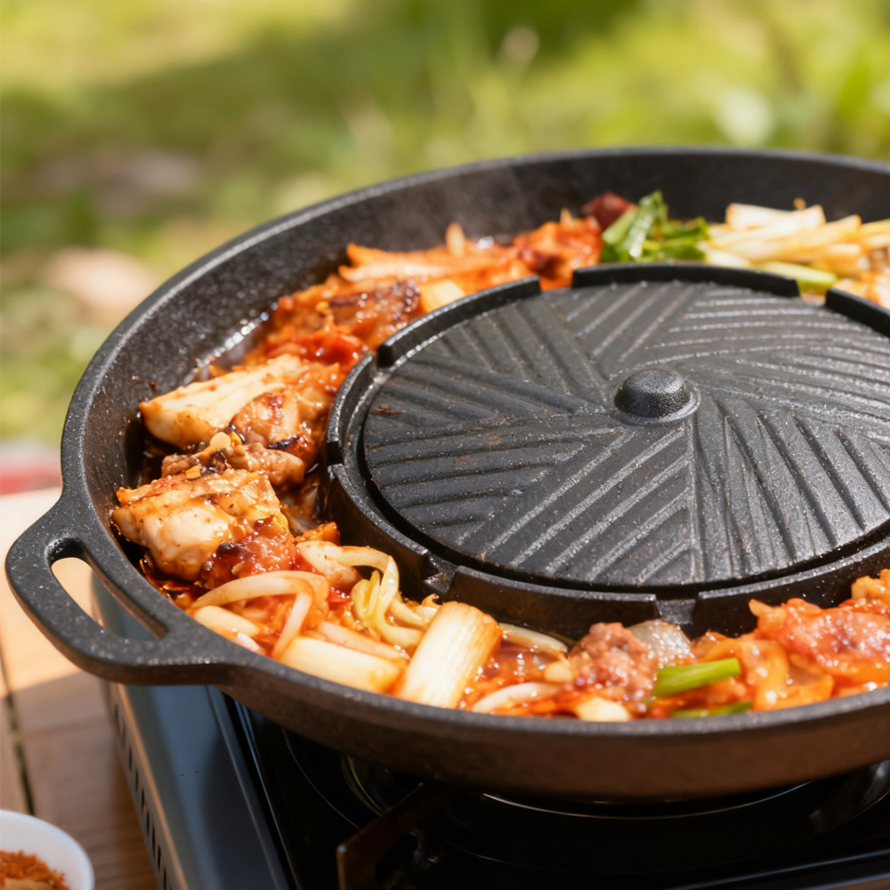 KOSUN Koreanische BBQ-Grillpfa – Outdoor Camping Cooking Set Bewertung und Preis