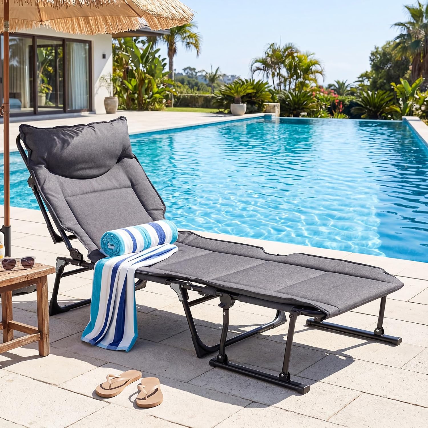 Klappbarer Gartenliegestuhl, 2 – Outdoor Camping Recliner Chairs Bewertung und Preis