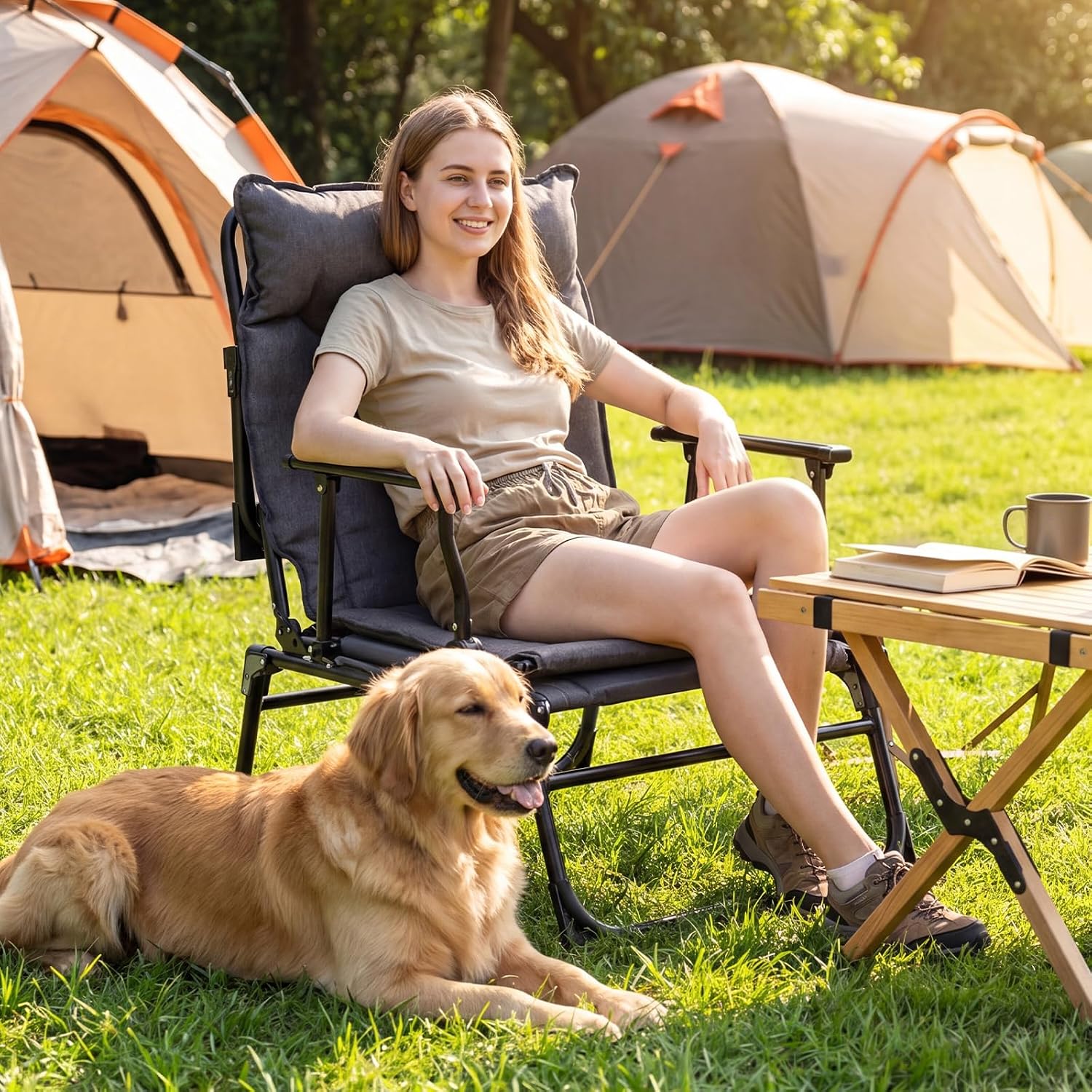 Klappbarer Gartenliegestuhl, 2 – Outdoor Camping Recliner Chairs Bewertung und Preis