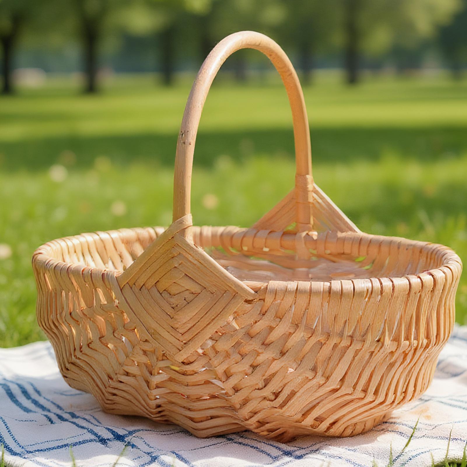 Gewebter Picknickkorb aus Weid – Outdoor Camping Activities Bewertung und Preis
