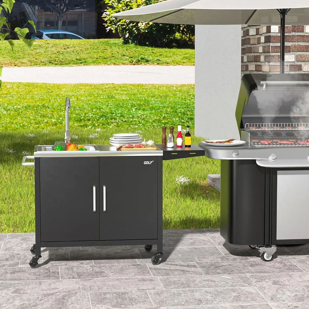 Outdoor-Kücheninsel mit Edelst – Outdoor Camping Sink Bewertung und Preis