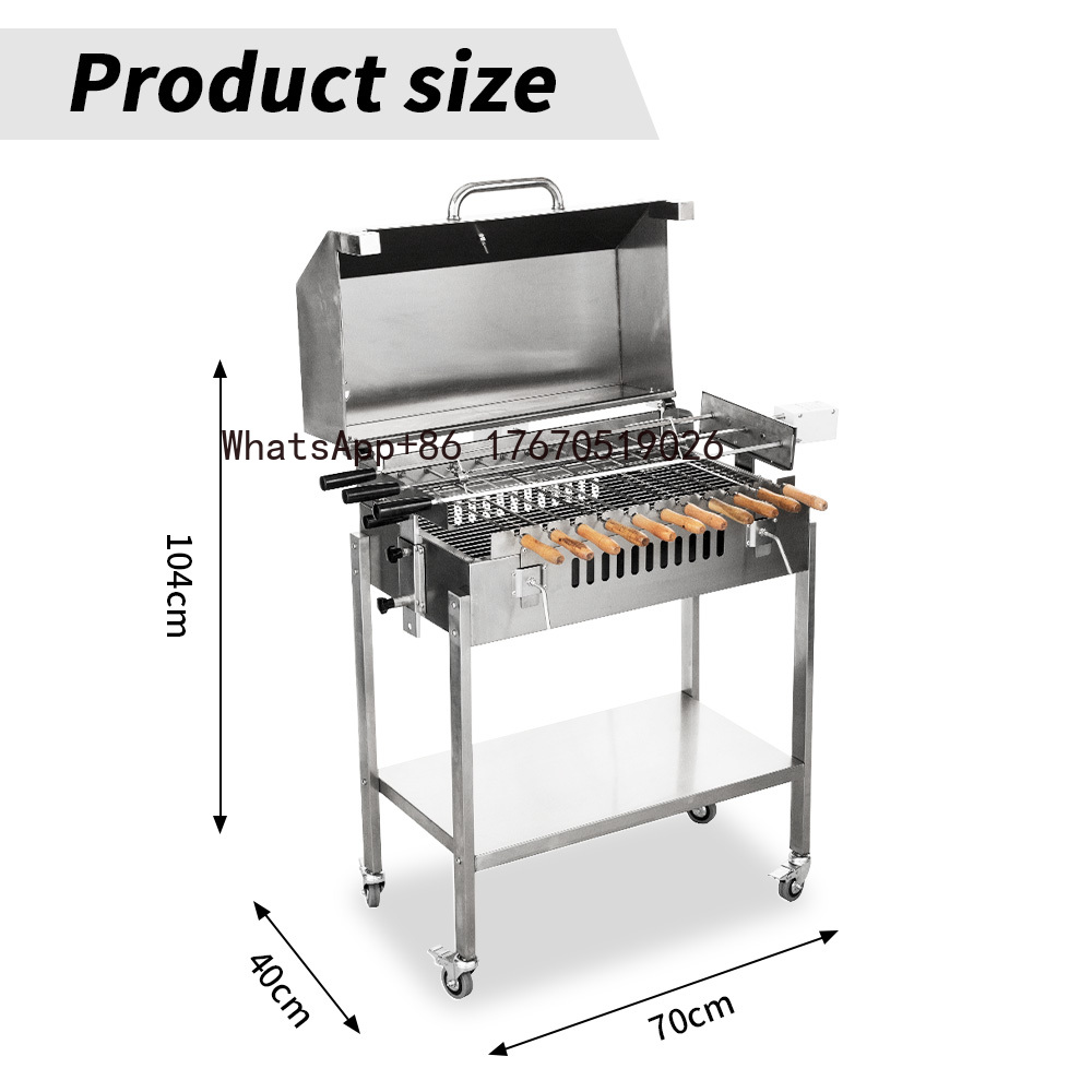 Moderner großer Holzkohlegrill – Outdoor Camping Trolley Bewertung und Preis