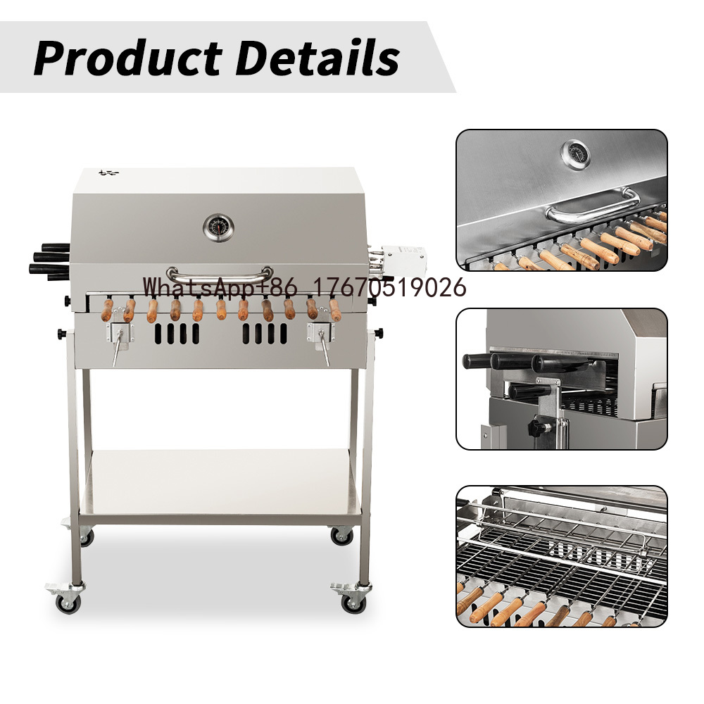 Moderner großer Holzkohlegrill – Outdoor Camping Trolley Bewertung und Preis