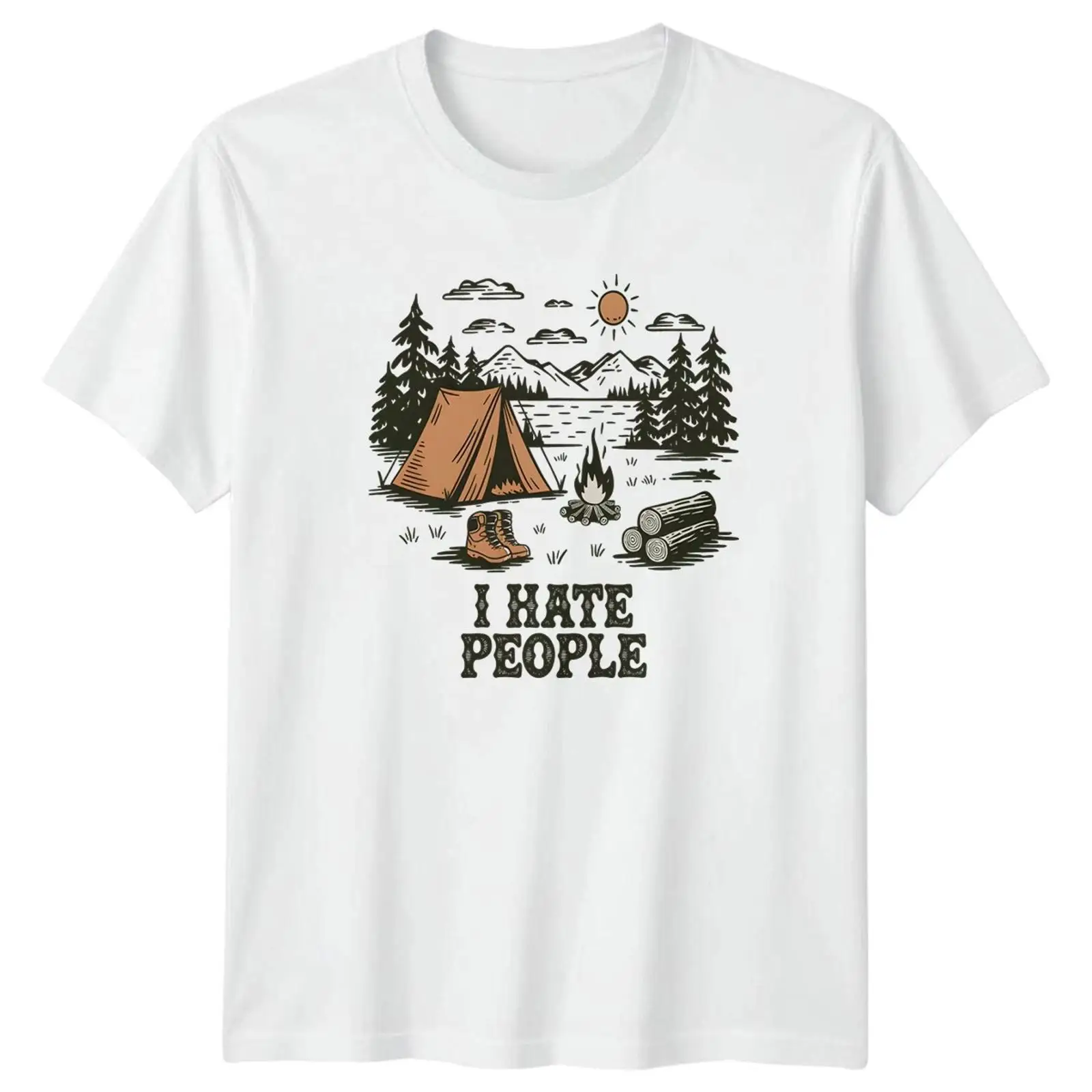 I Hate People T-Shirt Camping  – Outdoor Und Camping Bewertung und Preis