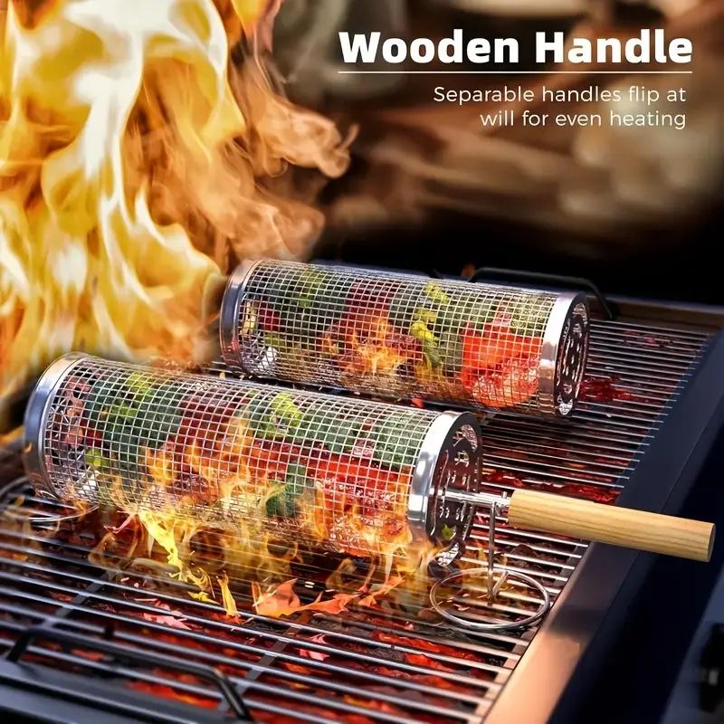 Edelstahl BBQ-Grillkorb, Runde – Outdoor Camping Cooking Set Bewertung und Preis