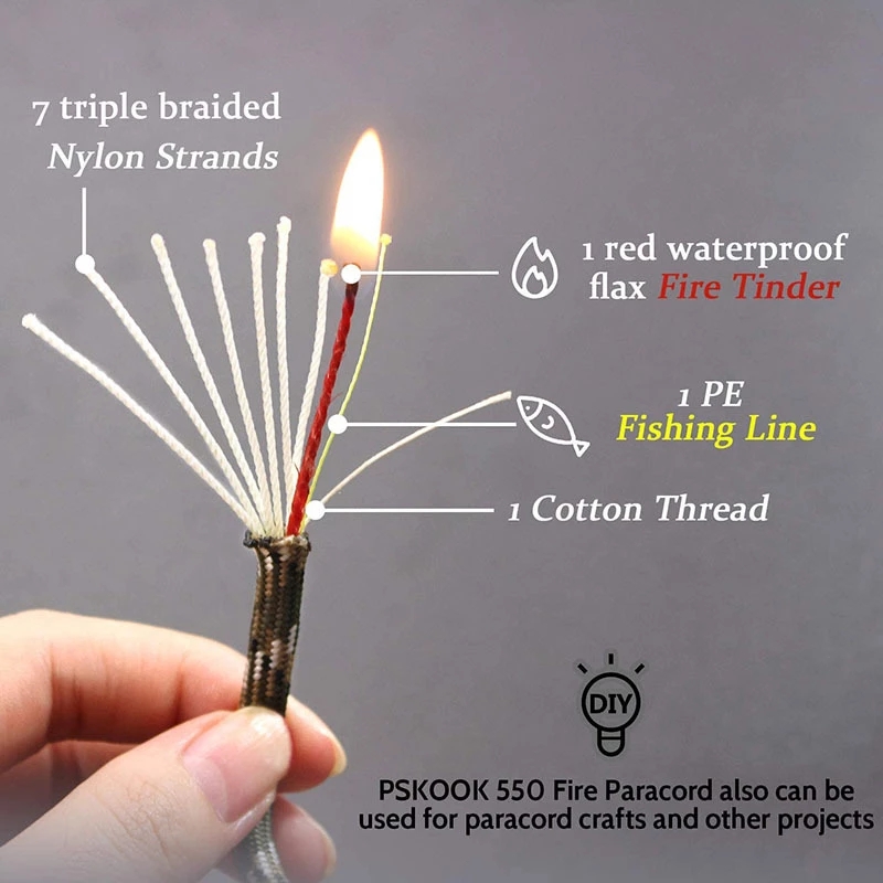 10-Kern-Paracord 550 4mm Outdo – Outdoor Camping Burner Bewertung und Preis