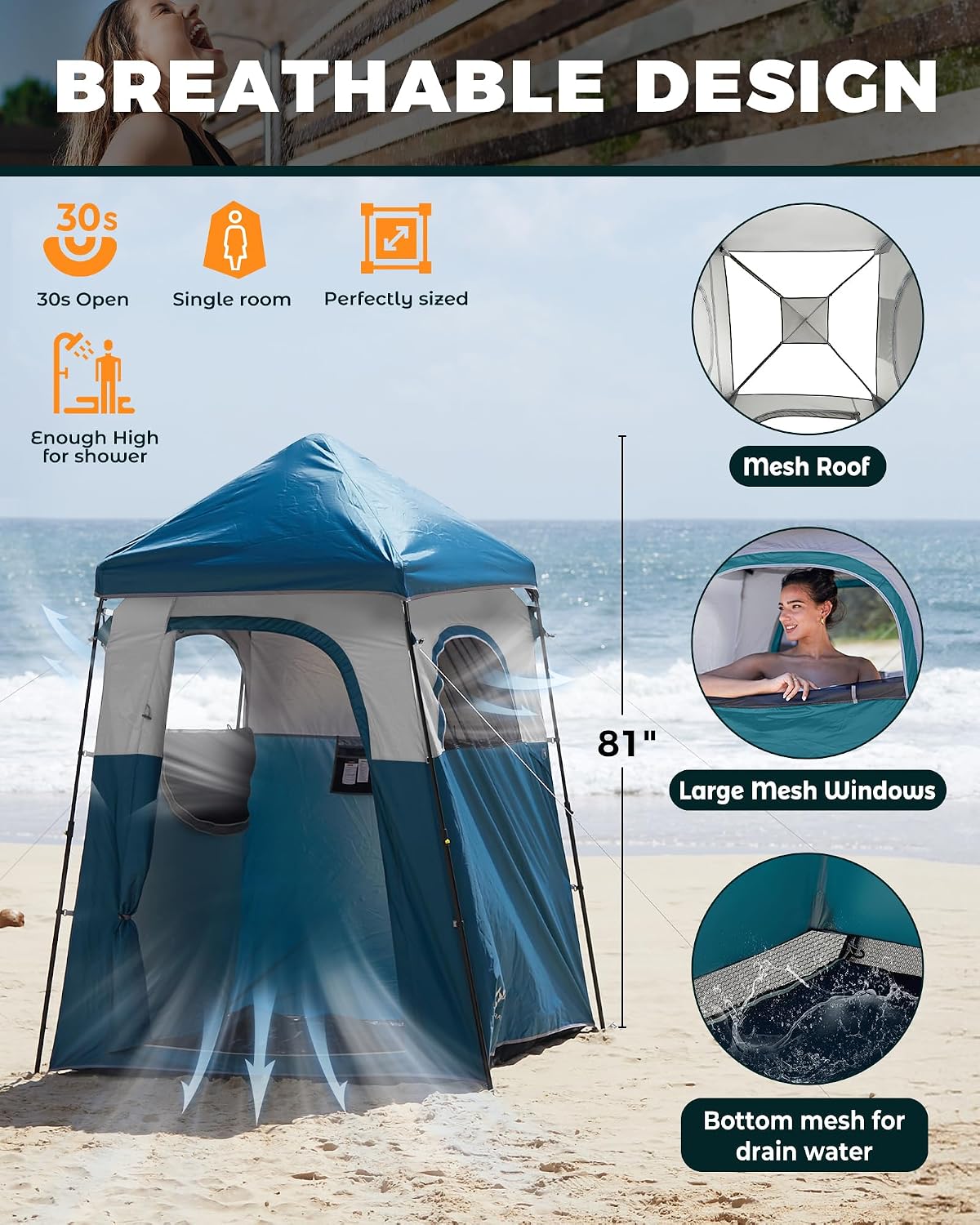 Tragbares Privatsphäre-Duschze – Outdoor Und Camping Bewertung und Preis