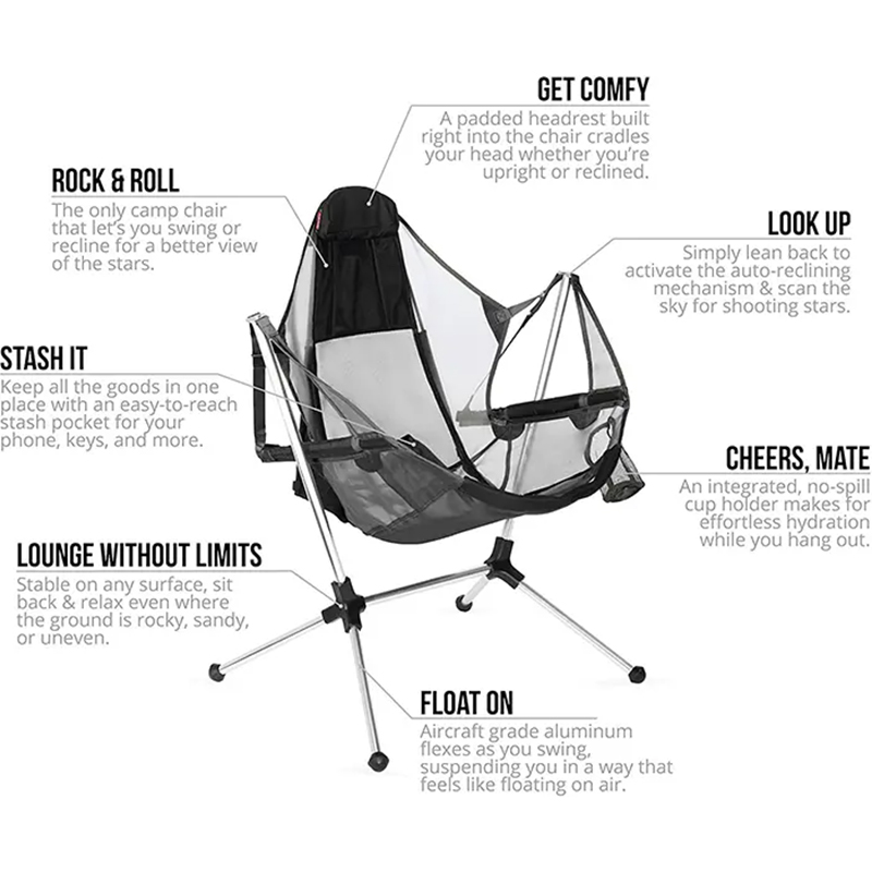 Tragbarer Aluminium-Strandlieg – Outdoor Camping Rocking Chair Bewertung und Preis